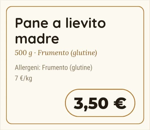 Etichetta di esempio — Pane
