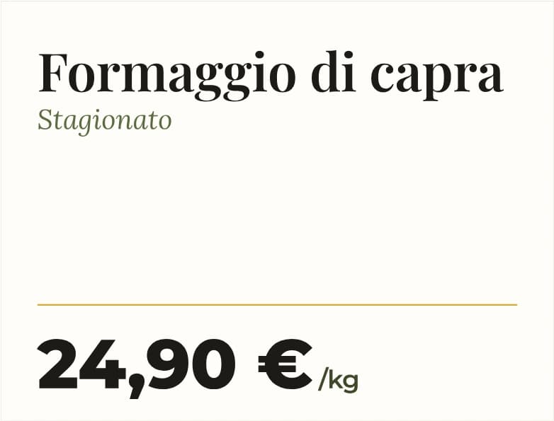 Etichetta di esempio — Formaggi