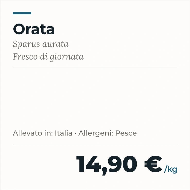 Etichetta di esempio — Pesce