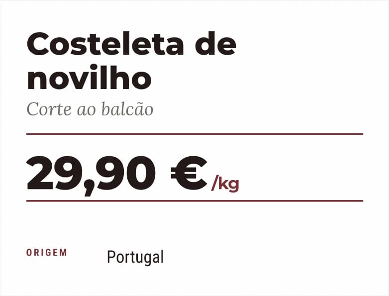 Etiqueta de exemplo — Carne de bovino