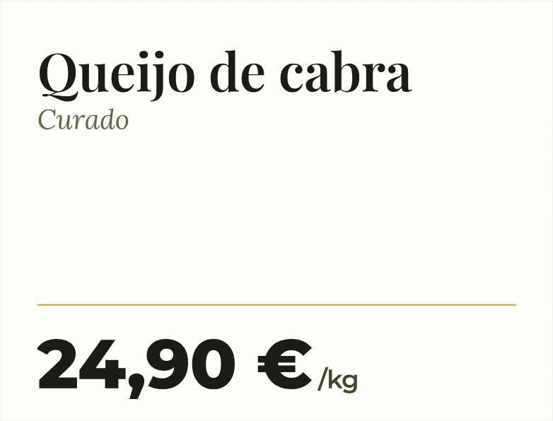 Etiqueta de exemplo — Queijos