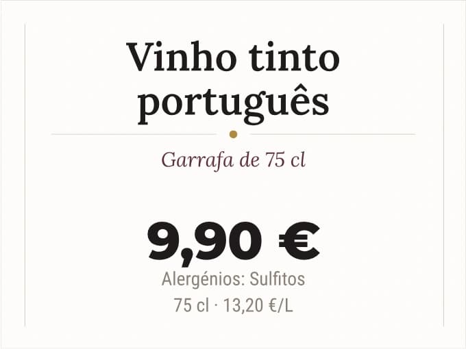Etiqueta de exemplo — Vinhos