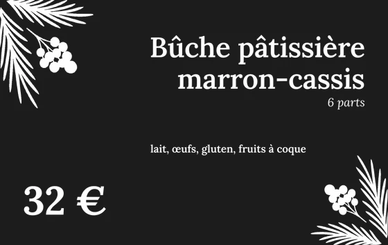 Carte PVC de Noël : Carte noire, ruban blanc