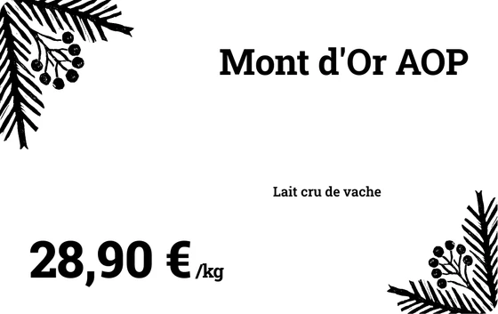 Carte PVC de Noël : Carte blanche, ruban noir